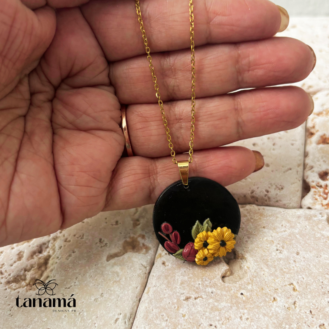 Bouquet de Girasoles Set of Necklace & Earings
