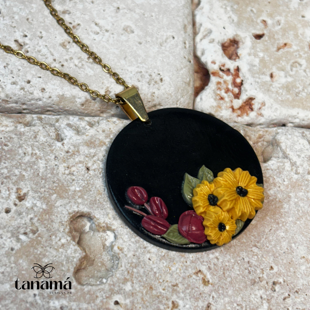 Bouquet de Girasoles Set of Necklace & Earings