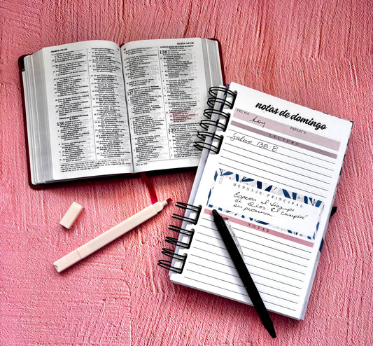 Libreta Cristiana Personalizable | Notas de Domingo